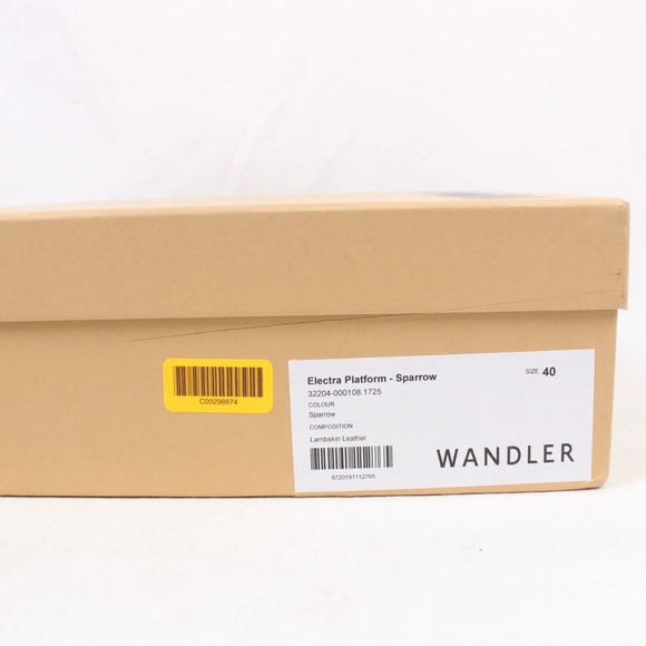 NIB WANDLER Electra Leather Slides Platform Sandals Brown - Picture 10 of 13